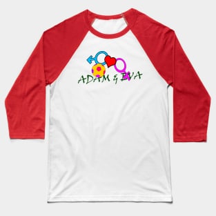 Adam i Eva Baseball T-Shirt